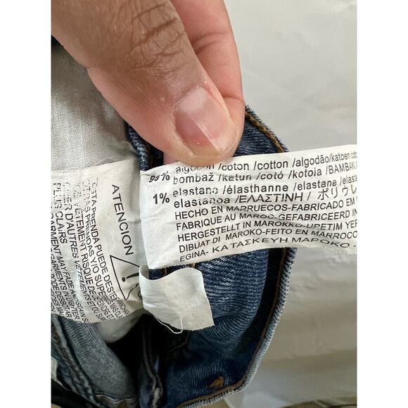 Zara Mens Straight Leg Blue Jeans Size 32 - Picture 5 of 5